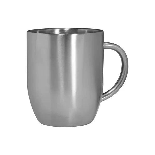 3.875" x 4.5" 12-ounce double-wall 304 stainless steel coffee mug.... from ASI 79530 Prime Line