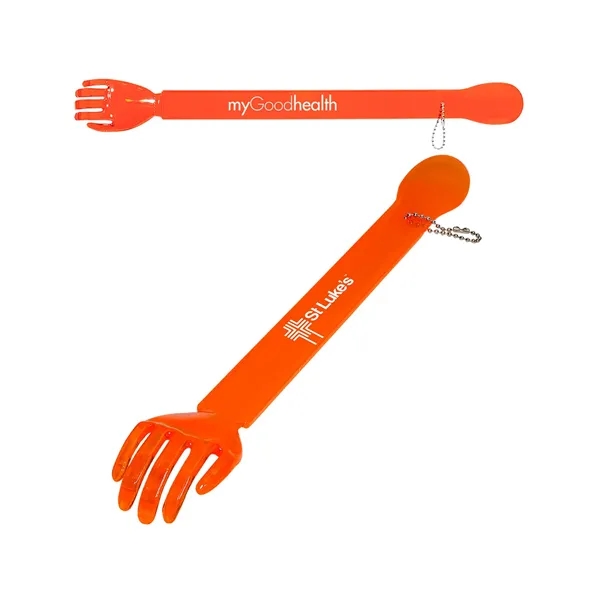 Combination back scratcher and shoe horn with chain for hanging.... from ASI 79530 Prime Line