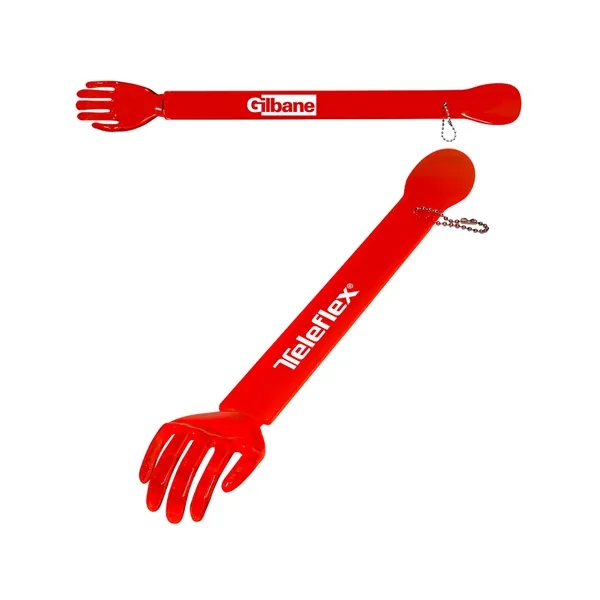Combination back scratcher and shoe horn with chain for hanging.... from ASI 79530 Prime Line