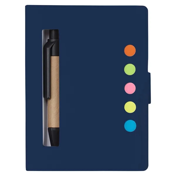 Memo pad with five assorted neon sticky page flags, 90 sheet... from ASI 79530 Prime Line