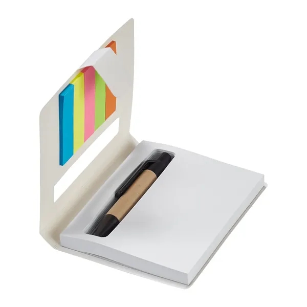 Memo pad with five assorted neon sticky page flags, 90 sheet... from ASI 79530 Prime Line