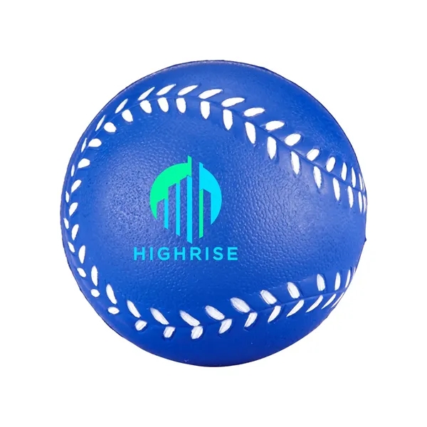 Baseball shaped stress reliever made of polyurethane foam; customization included.... from ASI 79530 Prime Line