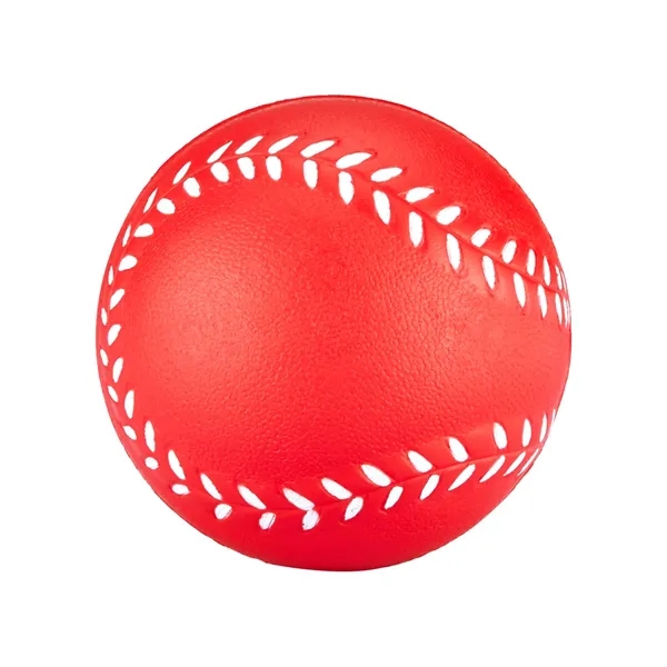 Baseball shaped stress reliever made of polyurethane foam; customization included.... from ASI 79530 Prime Line
