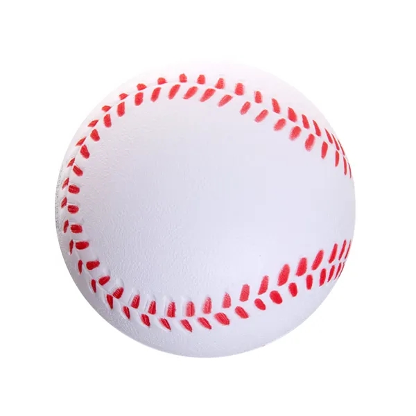 Baseball shaped stress reliever made of polyurethane foam; customization included.... from ASI 79530 Prime Line