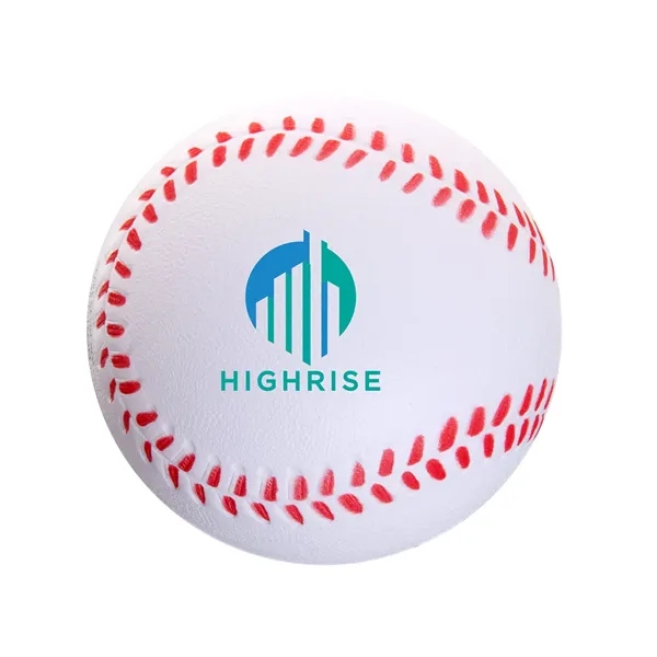 Baseball shaped stress reliever made of polyurethane foam; customization included.... from ASI 79530 Prime Line