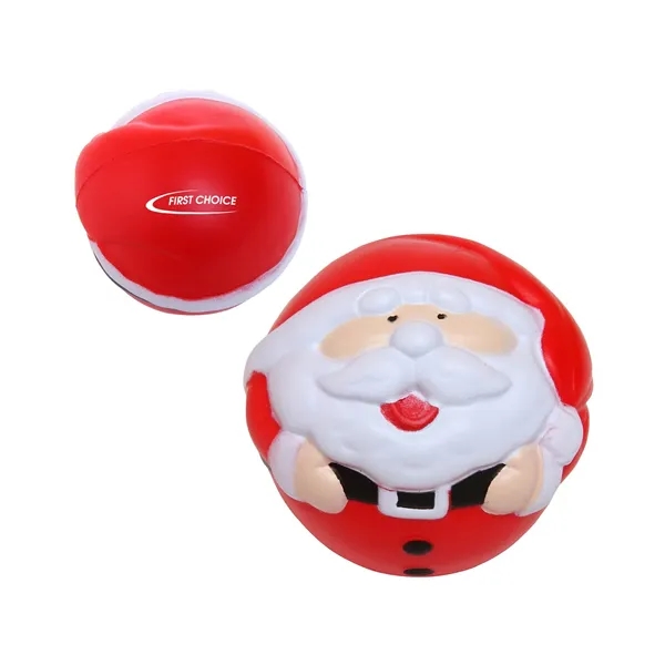 Santa Claus stress reliever made of polyurethane foam; customization included.... from ASI 79530 Prime Line
