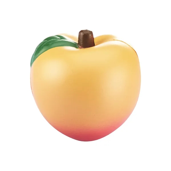 Peach shaped stress reliever made of polyurethane foam; customization included.... from ASI 79530 Prime Line