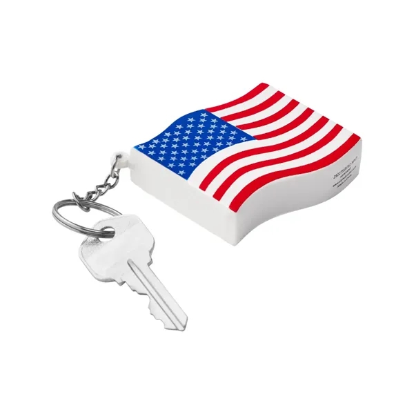 Patriotic American Flag Shape Stress Ball Keyc...... from ASI 79530 Prime Line