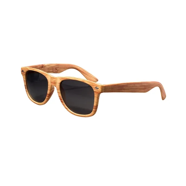 6" x 2" x 5.7" PC plastic sunglasses with woodgrain style... from ASI 79530 Prime Line