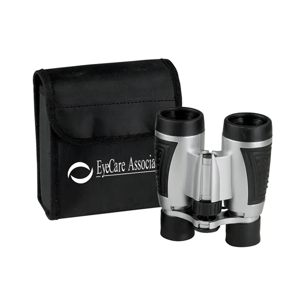 Plastic binoculars with 5" x 30"mm magnification, PVC case and nylon... from ASI 79530 Prime Line