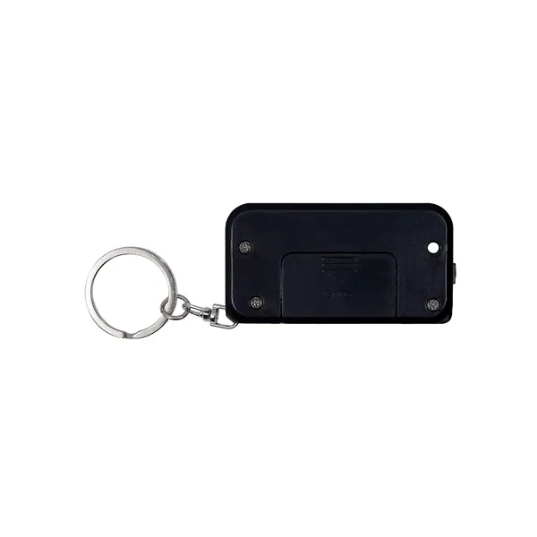 75" x 1.25" x .375" ABS plastic keychain with COB flashlight... from ASI 79530 Prime Line