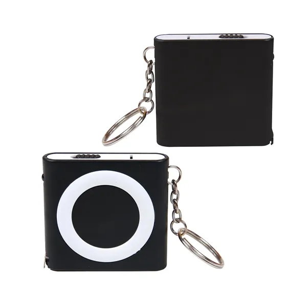 3 1/4 inch long tape measure with keychain and LED light.... from ASI 79530 Prime Line