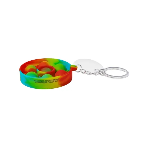Push Pop Bubble Round Fidget Sensory Keychain... from ASI 79530 Prime Line