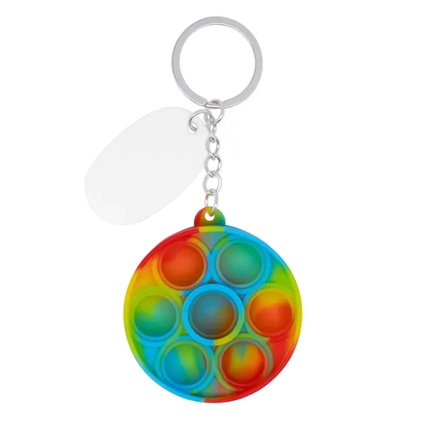 Push Pop Bubble Round Fidget Sensory Keychain... from ASI 79530 Prime Line