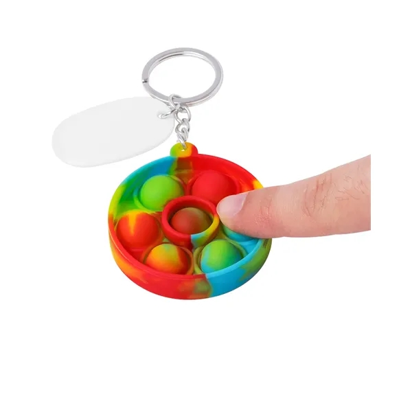 Push Pop Bubble Round Fidget Sensory Keychain... from ASI 79530 Prime Line