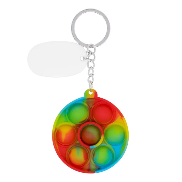 Push Pop Bubble Round Fidget Sensory Keychain... from ASI 79530 Prime Line