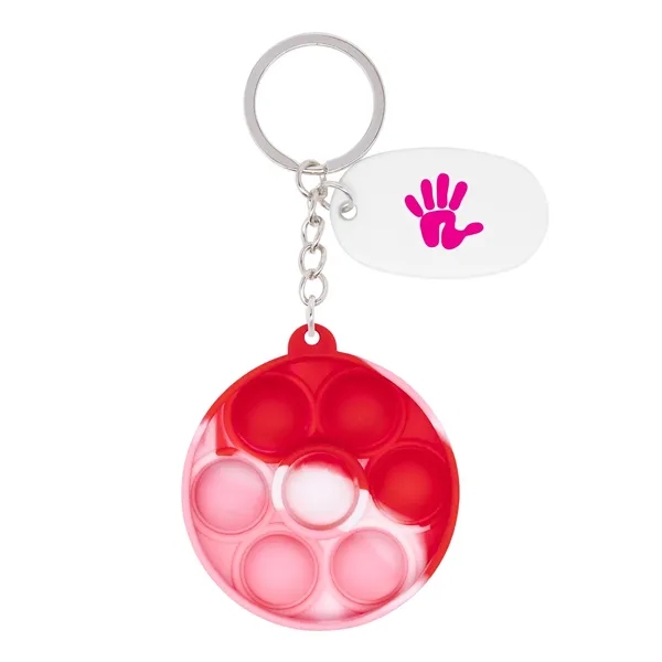 Push Pop Bubble Round Fidget Sensory Keychain... from ASI 79530 Prime Line