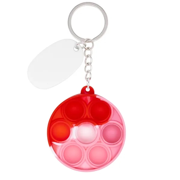 Push Pop Bubble Round Fidget Sensory Keychain... from ASI 79530 Prime Line