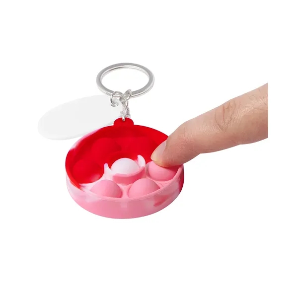 Push Pop Bubble Round Fidget Sensory Keychain... from ASI 79530 Prime Line