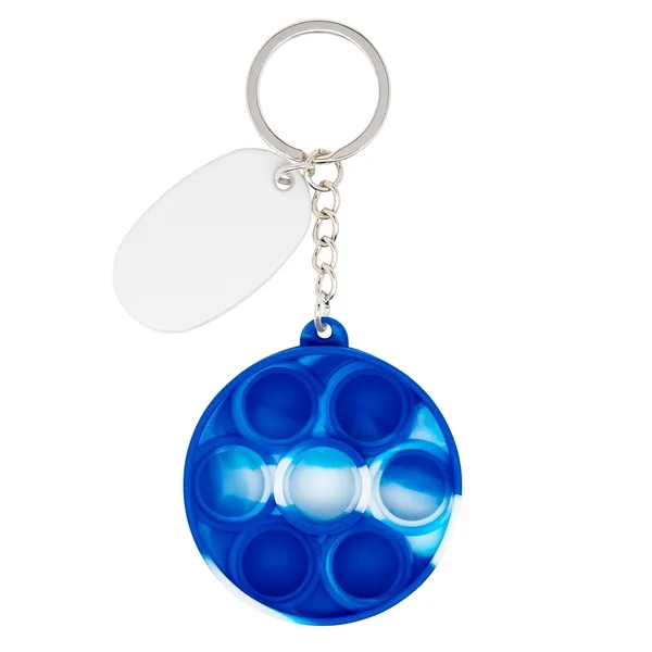 Push Pop Bubble Round Fidget Sensory Keychain... from ASI 79530 Prime Line