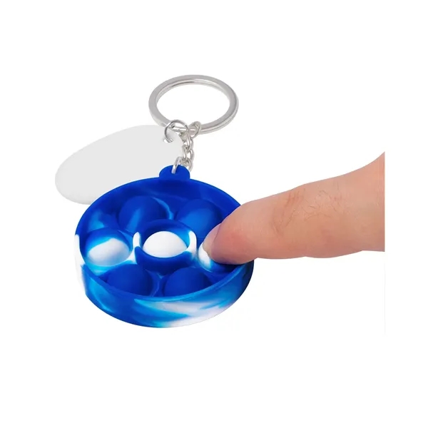 Push Pop Bubble Round Fidget Sensory Keychain... from ASI 79530 Prime Line