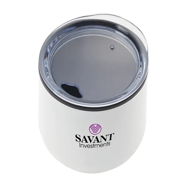 3.5" x 4.75" x 3.5" stainless steel 12-ounce wine tumbler with... from ASI 67866 Logomark/Valumark