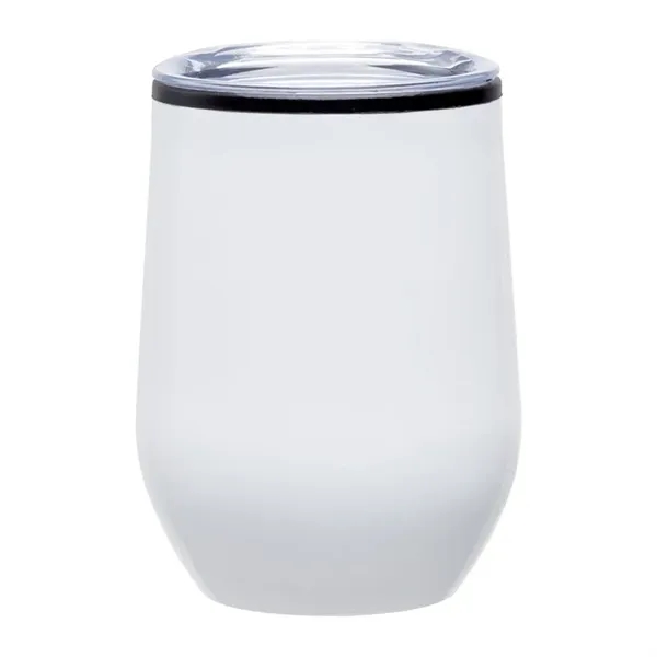 3.5" x 4.75" x 3.5" stainless steel 12-ounce wine tumbler with... from ASI 67866 Logomark/Valumark