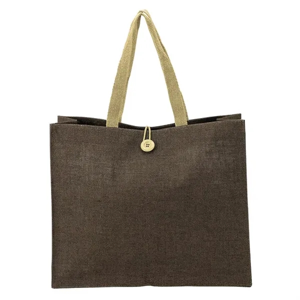 6" x 14" x 16.5" natural jute tote; includes 5" x... from ASI 67866 Logomark/Valumark