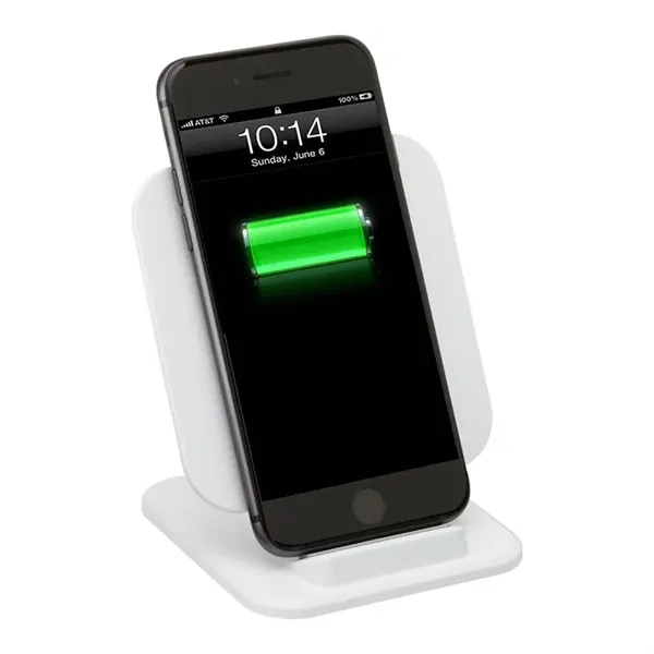 3.38" x 4" x 3.38" Argus adjustable wireless charging stand.... from ASI 67866 Logomark/Valumark