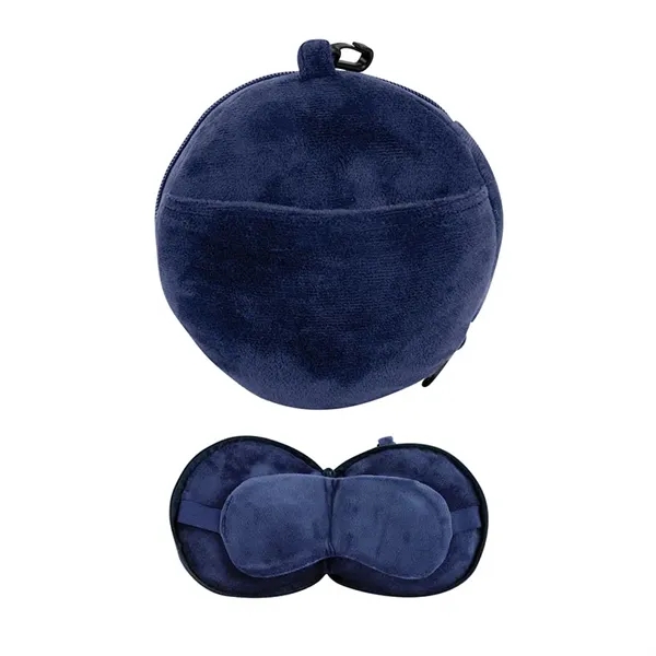 Journey Neck Pillow With Built-In Sleep Mask... from ASI 67866 Logomark/Valumark
