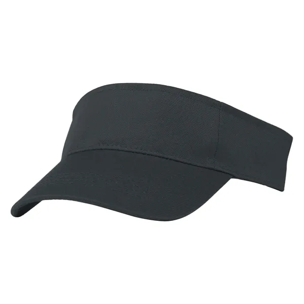 Polyester Visor. Pro-Stitching on Front Pre-Curved Visor. Double Layer Sweatband. Adjustable... from ASI 61125 Hit Promotional Products / Hit®