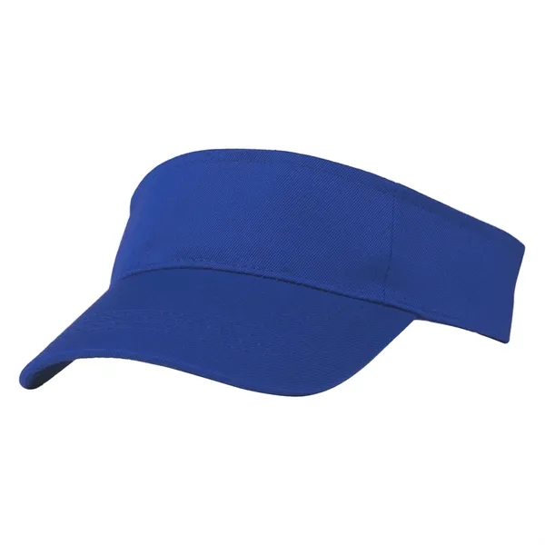 Polyester Visor. Pro-Stitching on Front Pre-Curved Visor. Double Layer Sweatband. Adjustable... from ASI 61125 Hit Promotional Products / Hit®
