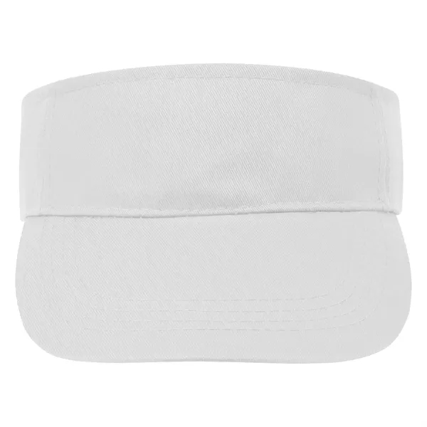 Polyester Visor. Pro-Stitching on Front Pre-Curved Visor. Double Layer Sweatband. Adjustable... from ASI 61125 Hit Promotional Products / Hit®