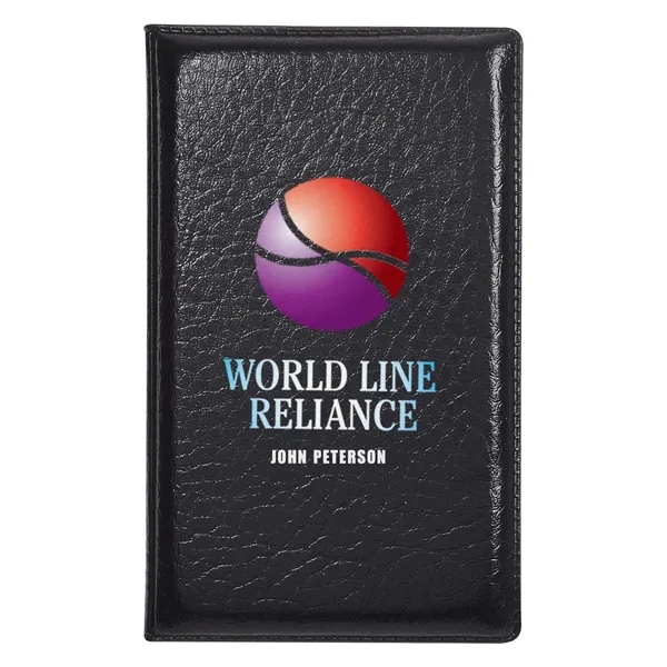 Leather look padfolio with sticky note pads and flags.... from ASI 61125 Hit Promotional Products / Hit®