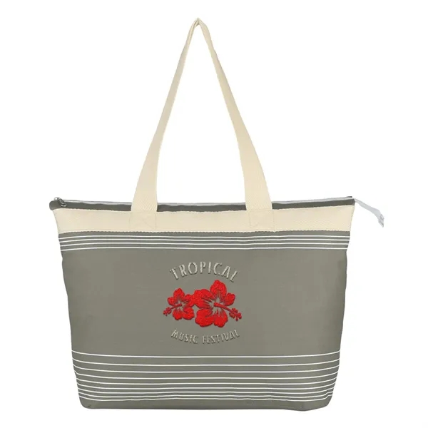 Marina Tote.  Made of 600 Denier Polyester.  Top Zippered... from ASI 61125 Hit Promotional Products / Hit®
