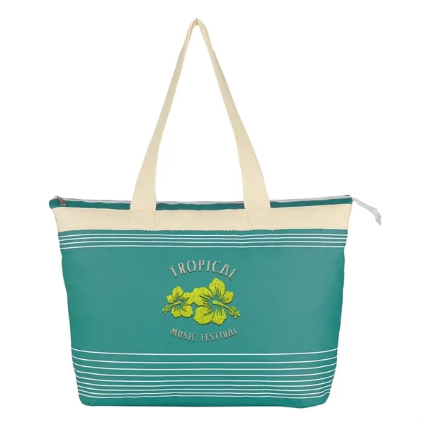 Marina Tote.  Made of 600 Denier Polyester.  Top Zippered... from ASI 61125 Hit Promotional Products / Hit®