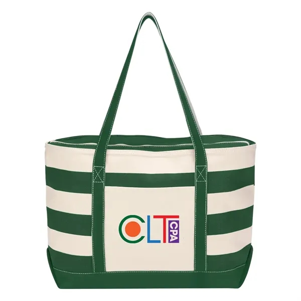 Cotton Canvas Nautical Tote.  18 oz. Cotton Canvas.  Front... from ASI 61125 Hit Promotional Products / Hit®
