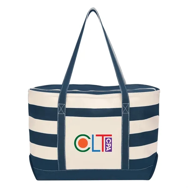 Cotton Canvas Nautical Tote.  18 oz. Cotton Canvas.  Front... from ASI 61125 Hit Promotional Products / Hit®