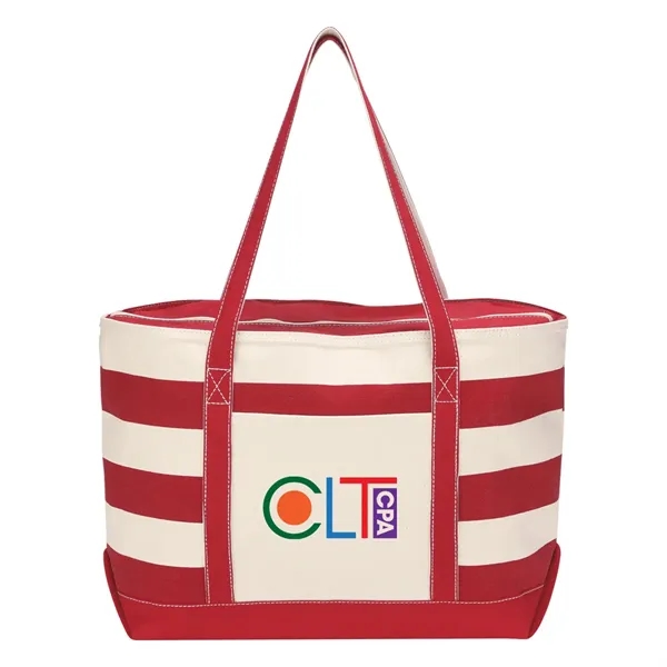 Cotton Canvas Nautical Tote.  18 oz. Cotton Canvas.  Front... from ASI 61125 Hit Promotional Products / Hit®