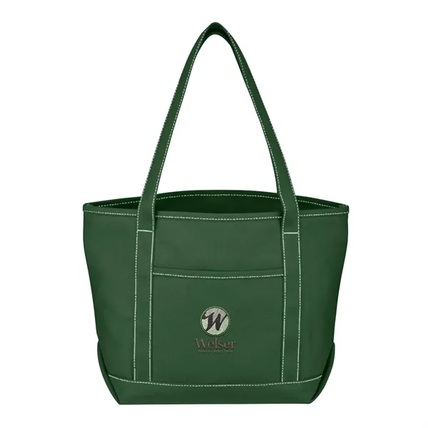 Medium Cotton Canvas Yacht Tote.  24 oz. Canvas.  Outside... from ASI 61125 Hit Promotional Products / Hit®