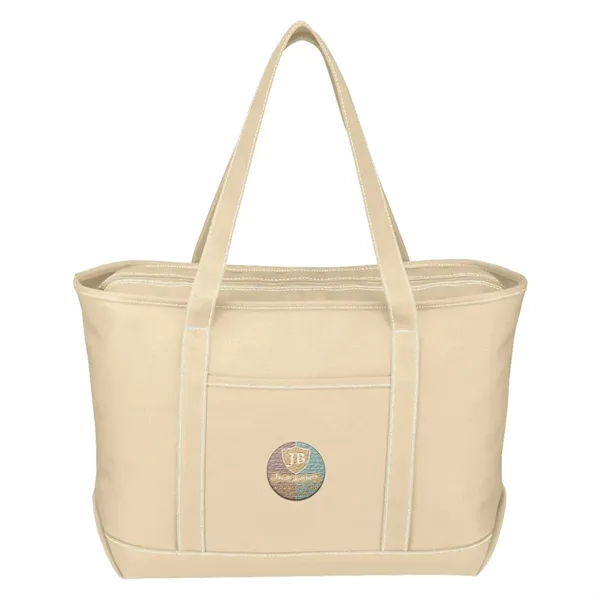 Large Cotton Canvas Yacht Tote.  24 oz. Canvas.  Outside... from ASI 61125 Hit Promotional Products / Hit®