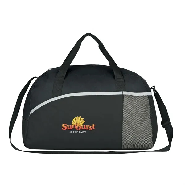 Polyester duffel bag with large zippered compartment.... from ASI 61125 Hit Promotional Products / Hit®