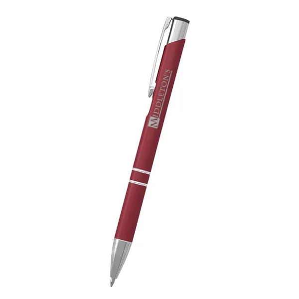 Aluminum pen with plunger action.... from ASI 61125 Hit Promotional Products / Hit®