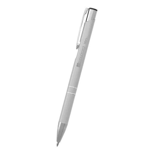 Aluminum pen with plunger action.... from ASI 61125 Hit Promotional Products / Hit®