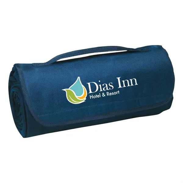 Large 48" x 53" polyester sweatshirt material blanket with fleece underside.... from ASI 61125 Hit Promotional Products / Hit®