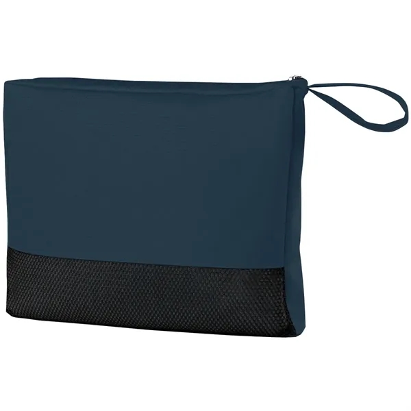 Large 47" x 60" travel blanket made of 100% polyester.... from ASI 61125 Hit Promotional Products / Hit®