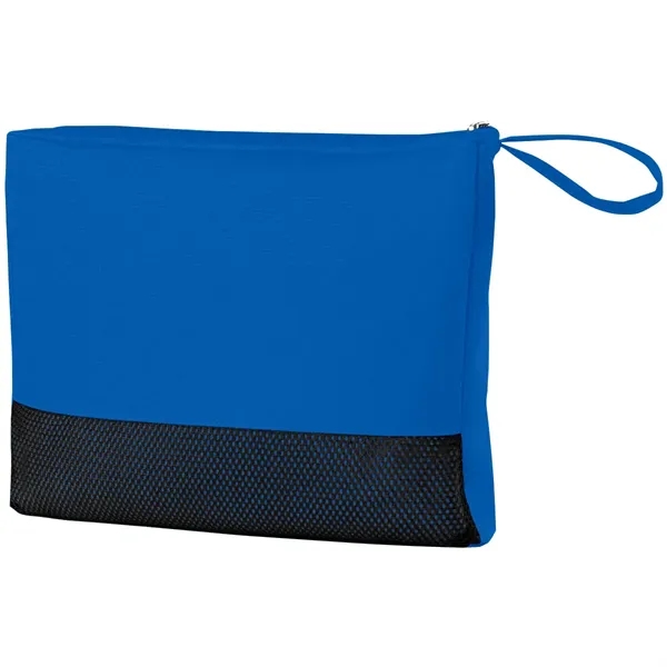 Large 47" x 60" travel blanket made of 100% polyester.... from ASI 61125 Hit Promotional Products / Hit®