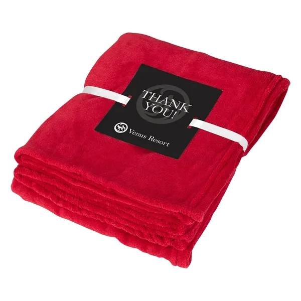 Chenille 100% plush polyester blanket, large 62" x 48".... from ASI 61125 Hit Promotional Products / Hit®