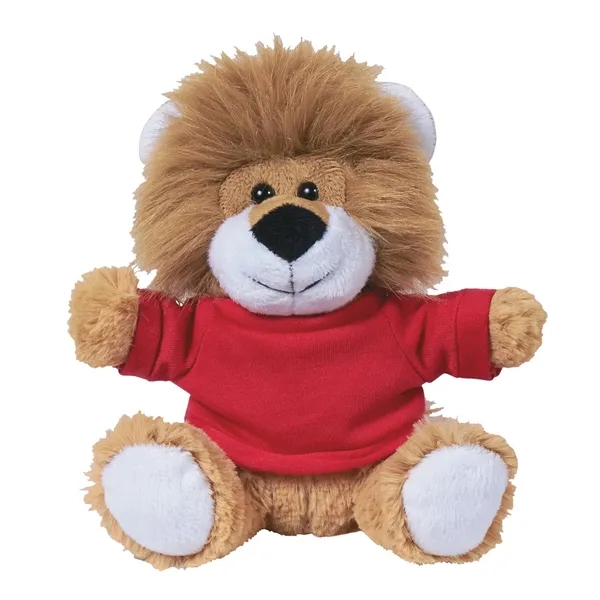 6" plush lion with imprinted shirt... from ASI 61125 Hit Promotional Products / Hit®