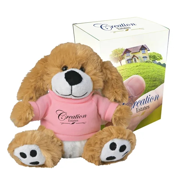 6" Plush Big Paw Dog with Shirt.... from ASI 61125 Hit Promotional Products / Hit®
